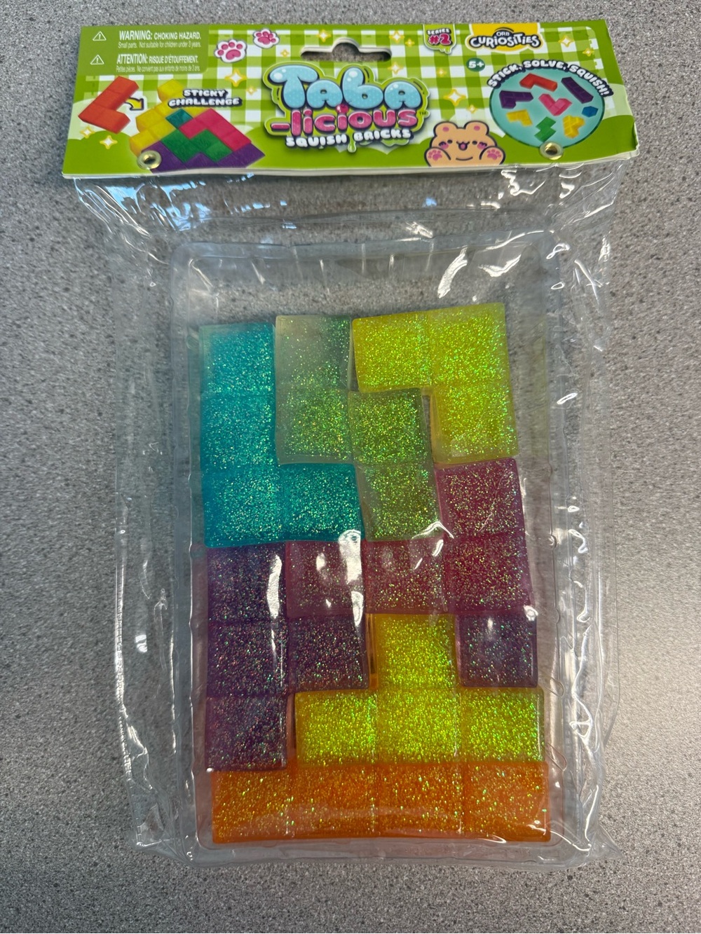 Taba-licious Squish Bricks  Glitter Multicolor